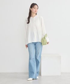 earth music&ecology バックプリーツブラウス