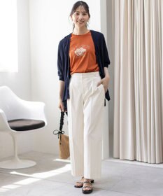 ANY SIS 【ストレッチ・接触冷感・撥水・UVカット・洗える】エアリーストレッチ ワイドパンツ