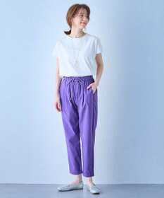 ANY ニットリブフレンチスリーブプルオーバー