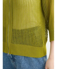 Green Parks Ｚｉｐ付メッシュカーディガン