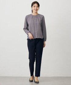 J.PRESS LADIES T/Rアルガンシルク テーパード パンツ