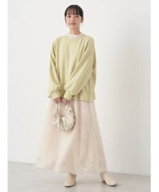 earth music&ecology サイドボタンダンボールプルオーバー