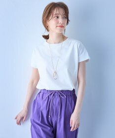 ANY ニットリブフレンチスリーブプルオーバー