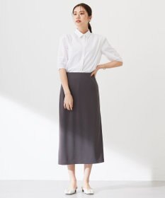 J.PRESS LADIES S 【洗える】ストレッチリブフェイス スカート