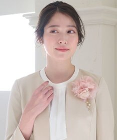 ANY SIS 【チャーム付き】レースミックス コサージュ