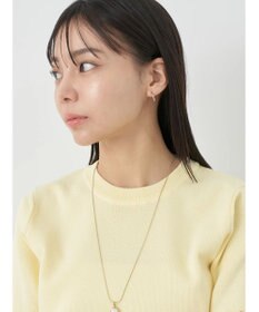 earth music&ecology 総針クルーネックハンソデプルオーバー