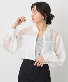 earth music&ecology バルーンシアーショートシャツ