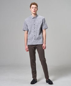 JOSEPH HOMME 【新型】アブストラクトジャガードストレッチ 　レギュラーカラー半袖シャツ