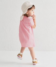 MIKI HOUSE HOT BISCUITS 【80-120cm】カラフルビーンズ フェイスプリント 半袖ワンピース