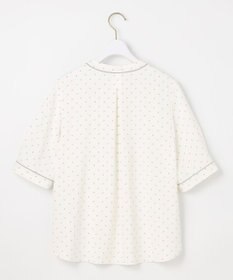 ANY SIS L 【洗える】バイカラーラッフルボウ ブラウス