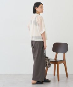 AMERICAN HOLIC シアーショート丈開襟シャツ