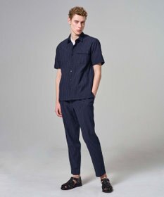 JOSEPH HOMME 【新素材】エアリッジストレッチ ドロスト付タック入りテーパードパンツ / PEGG TUCK