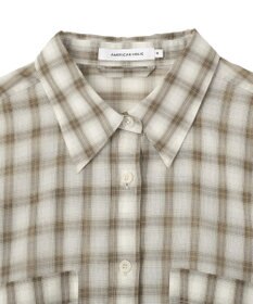 AMERICAN HOLIC シアーチェックシャツ