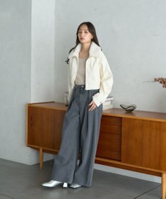 earth music&ecology タックホックデニムパンツ