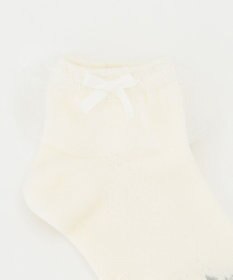 組曲 KIDS 【16-21cm】花透かし柄 ショートソックス