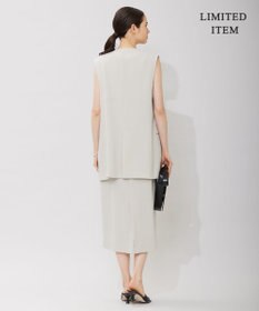 ICB 【WEB限定・洗える】BackSatinGeorgette ノーカラージレ