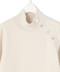 ICB L 【洗える】ウールブレンドスムース ハイネックプルオーバー