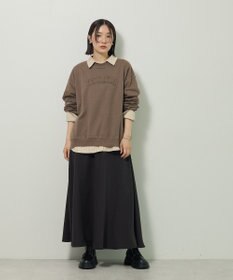 Green Parks シルキータッチストライプシャツ