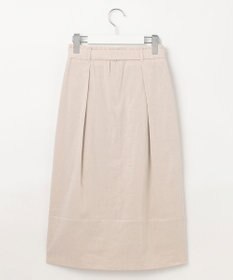 23区 S 【洗える】リネンレーヨンストレッチ タック スカート
