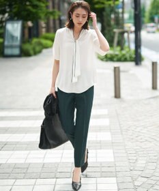 ICB L 【新色追加・WEB限定カラーあり・接触冷感・UVケア・速乾・防シワ・洗える】 FluidBackSatin  ドロストパンツ