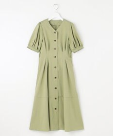 Feroux 【洗える】パフスリーブシャツ ワンピース