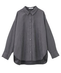 Green Parks シルキータッチストライプシャツ