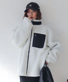 WEGO 【2025年秋冬新作アイテム/ユニセックス着用ITEM/SMLサイズ展開】ボアブルゾン