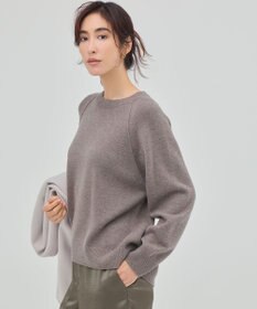自由区 S 【カタログ掲載】ウールカシミヤブレンドスパンコールラグランスリーブ ニット