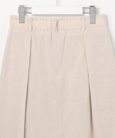 23区 【洗える】リネンレーヨンストレッチ タック スカート