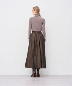 uncrave メモリータフタ フレアスカート