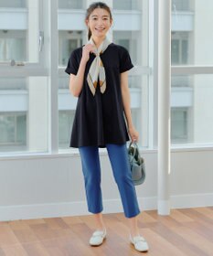 Tiaclasse 【UVカット・吸水速乾】 “きれい見え” バックフレアチュニック