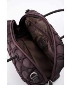 MIYABIYA 【撥水加工】篭目大柄エンボスボンディングミニボストン