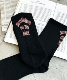 WEGO バックロゴリブソックス