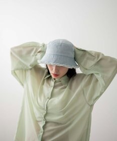 WEGO 【ユニセックス着用ITEM】デニムフリンジバケットハット
