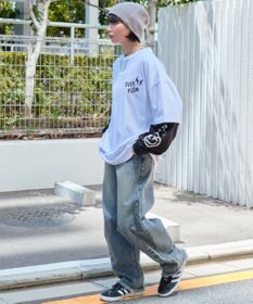 WEGO 【ユニセックス着用ITEM/2点SET】アクセ付きアンサンブルT（LS）