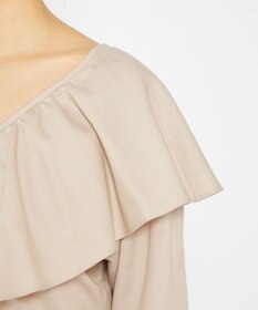 uncrave 【手洗い可】シャンブレー ラッフル ブラウス（uncrave WHITE）