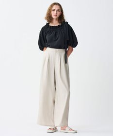 uncrave 【新色追加！】フィブリルシャンブレー ワイドパンツ