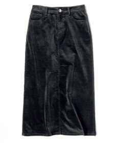 23区 【洗える】23区DENIM ベルベットストレッチ Aライン スカート