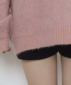 WEGO シャギーグラフィックニットBIGプルオーバー