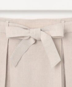 23区 S 【洗える】リネンレーヨンストレッチ タック スカート