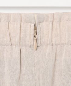 23区 【洗える】リネンレーヨンストレッチ タック スカート