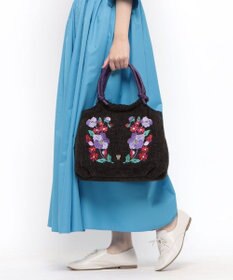 ANNA SUI ポタリーフラワー ハンドバッグ