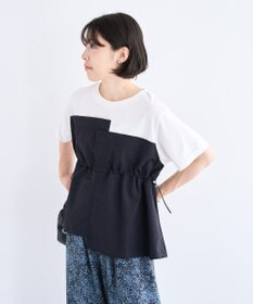 Green Parks ビスチェドッキングドロスト５分袖プルオーバー