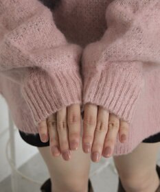 WEGO シャギーグラフィックニットBIGプルオーバー