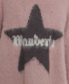 WEGO シャギーグラフィックニットBIGプルオーバー