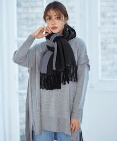 Tiaclasse 【洗える】リバーシブルデザイン大判マフラー