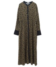 CRAFT STANDARD BOUTIQUE 総柄バイカラーワンピース