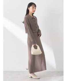 earth music&ecology ＳＥＴ２点襟付きカーディガン＋ニットワンピース