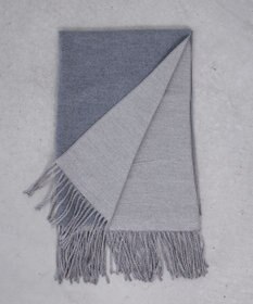 Tiaclasse 【洗える】リバーシブルデザイン大判マフラー