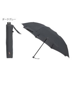 MOONBAT 【大きめ70cm】POLO RALPH LAUREN 折りたたみ傘 メンズ ストライプ ワンポイント刺繍